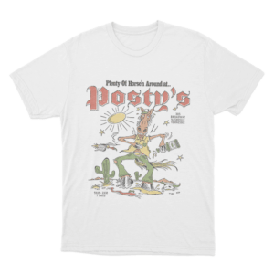 Horsen Around Postys Unisex T Shirt White
