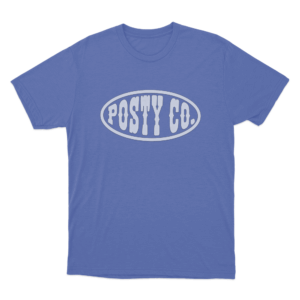 Posty Co. Logo Unisex T Shirt Blue