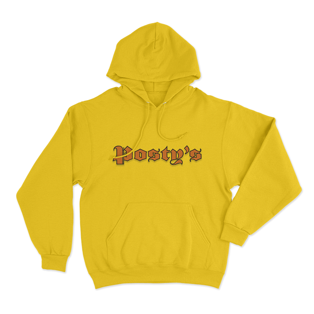 Posty's Logo Unisex Hoodie Yellow Postys Logo Unisex Hoodie Yellow